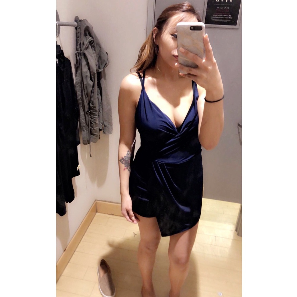 Blue dress with shorts